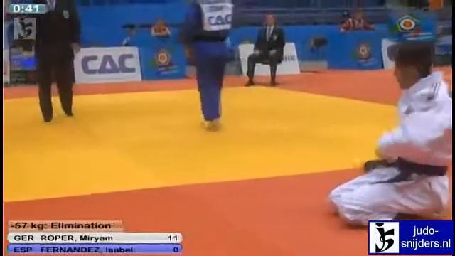 Miryam Roper (GER) - Isabel Fernandez (ESP) [-57kg] смотреть онлайн