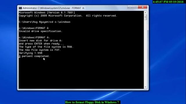 How To Format Floppy Disk on Window7 смотреть онлайн