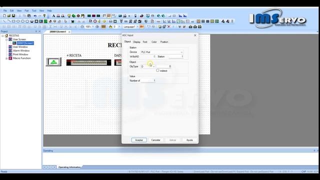 RECETA EN HMI TG765-ET TOUCHWIN XINJE IMSERVO смотреть онлайн