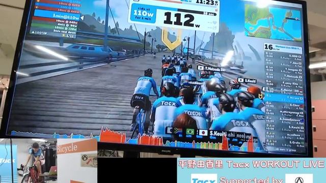 平野由香里 Tacx WORKOUT LIVE supported by Tacx & Abenova смотреть онлайн