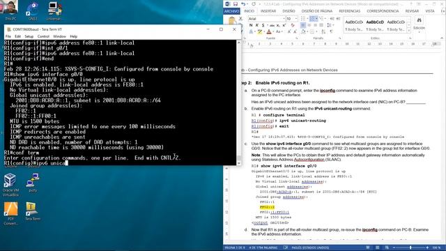 7.2.5.4 Lab - Configuring IPv6 Addresses on Network Devices (Real Lab) смотреть онлайн