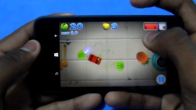 AE Fruit Slash / Lumia 630 - Windows Phone 8 / Gameplay смотреть онлайн
