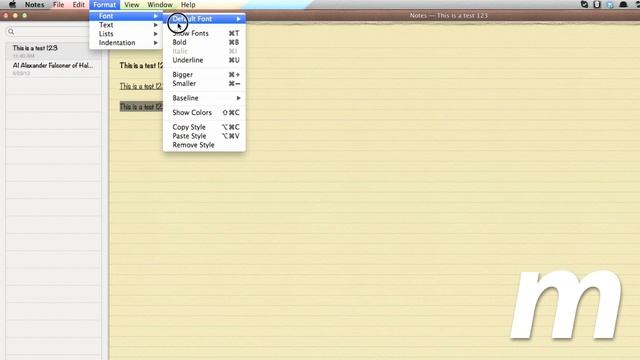 OS X Mountain Lion: Notes App смотреть онлайн