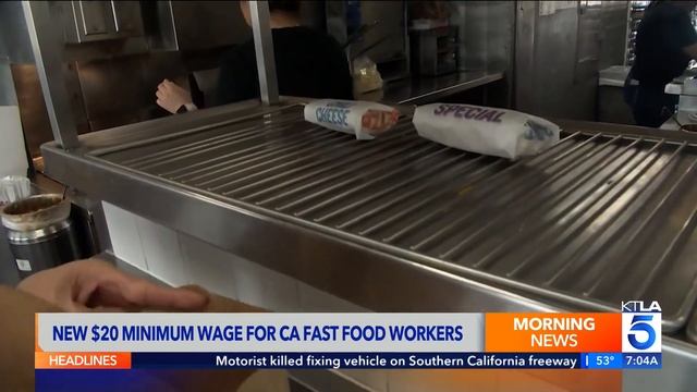 New California $20 minimum wage for fast food workers begins смотреть онлайн