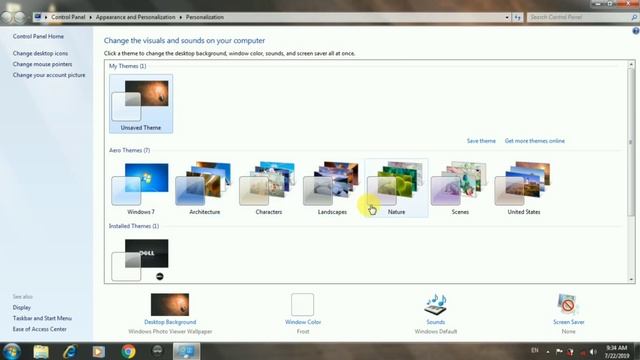 How To Change Theme | In Window 7 | Laptop | Pc смотреть онлайн
