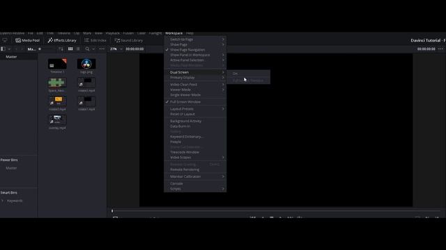 Davinci Resolve 16 - Secondary Monitor as Fullscreen preview смотреть онлайн