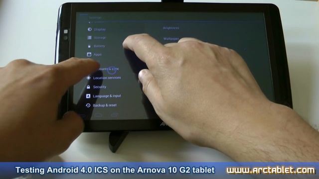 Android 4.0.4 ICS custom firmware for Arnova 10 G2 (alpha grade) смотреть онлайн