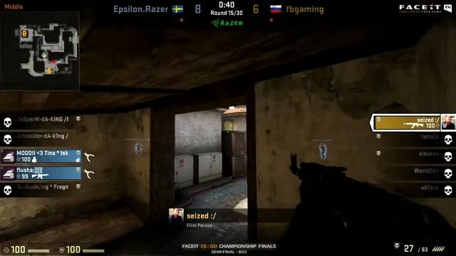 FACEIT TV - CS:GO June Championship Finale 2013 - (Epsilon vs. fbgaming - SemiFinal) - 2 / 8 смотреть онлайн