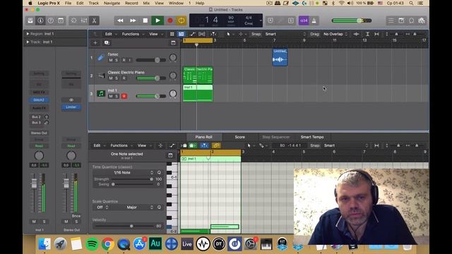 Logic Pro X. Про AU MIDI-controlled Effect, на примере Glitch 2 и вокодера.