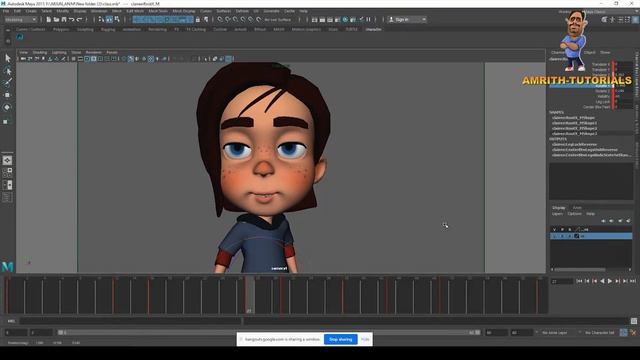 HOW TO ANIMATE EYE BLINK ANIMATION AND HEAD TURN IN MAYA (PART 2) смотреть онлайн