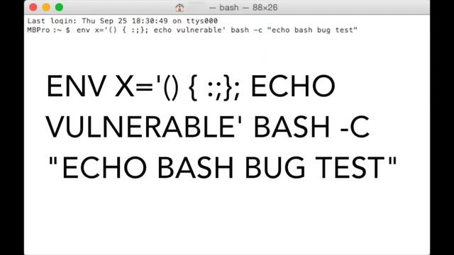 Bash Bug Test (Linux, Unix, Mac OSX) Vulnerability Test смотреть онлайн