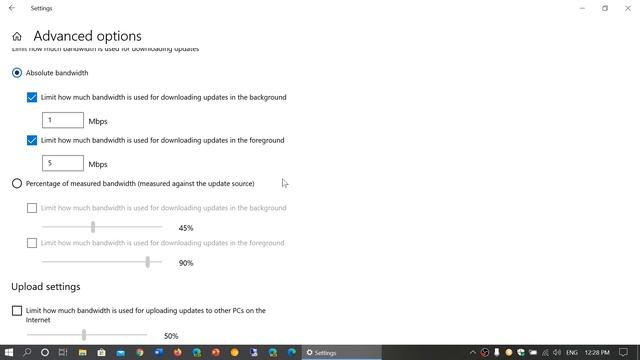 Windows 10 Version 2004 Settings Delivery optimization Absolute bandwith February 24th 2020 смотреть онлайн