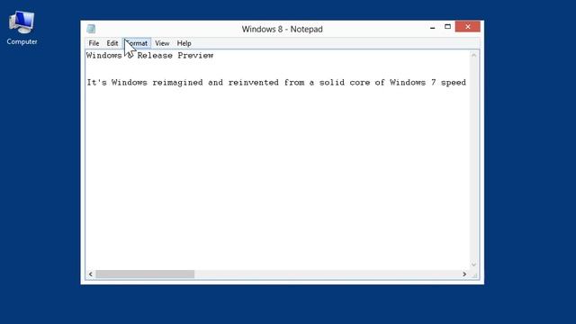 Windows 8.0 Professional - Wrap Text to the Window Size in Notepad смотреть онлайн