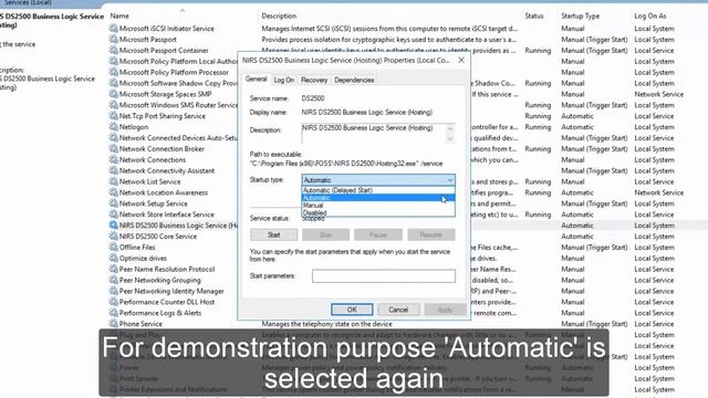 How to start services manually - ISIscan Nova смотреть онлайн