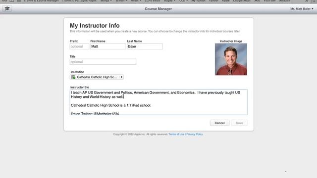 iTunes U - Instructor Profile смотреть онлайн
