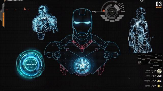 jarvis custom background (using rainmeter and wallpaper engine) смотреть онлайн