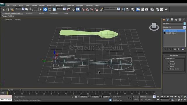 Cross Section Modifier in Autodesk 3Ds Max Tutorial смотреть онлайн