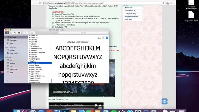Zawgyi Font for macOS High Sierra смотреть онлайн