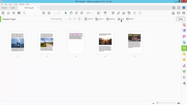 How to rearrange pages in pdf using Adobe Acrobat Pro DC 2022 смотреть онлайн