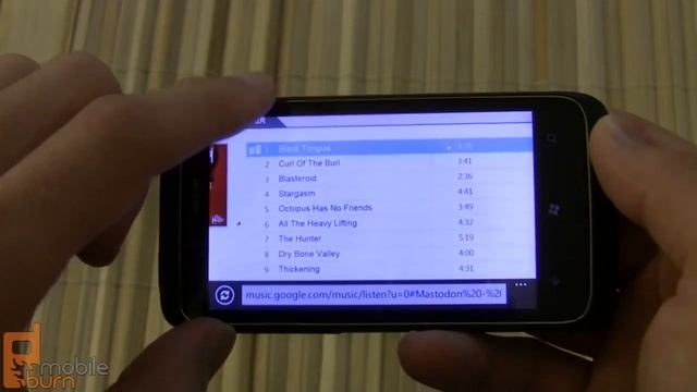 Google Music Beta in IE9 Mobile on Windows Phone 7.5 смотреть онлайн