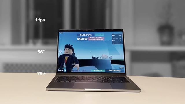 MacBook Air m2 roblox lag test! смотреть онлайн