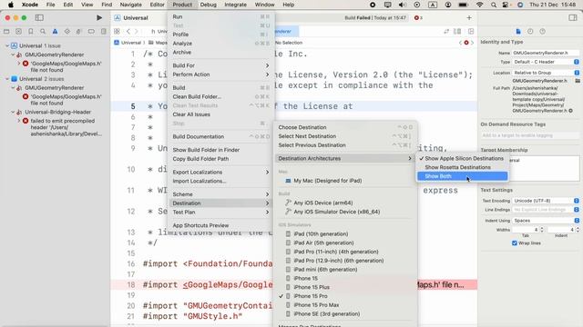 How to build the iOS Xcode project with Rosetta | Xcode 15+ | Mac M1+ смотреть онлайн