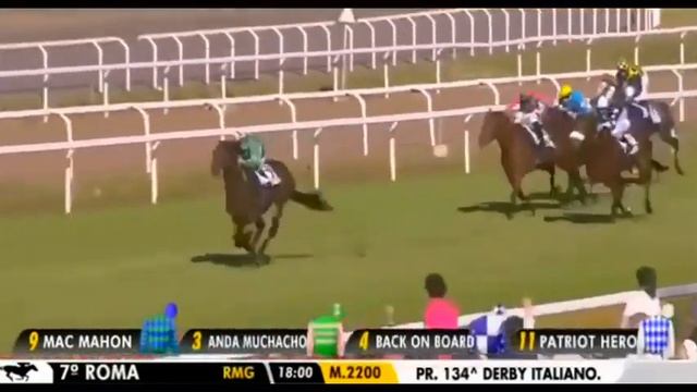 2017 Premio Derby Italiano G2 - Mac Mahon - C.Demuro (第五名馬Patriot Hero來港後命名-福將) смотреть онлайн