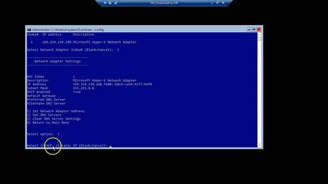 Assign IP address to Windows 2016 Core server смотреть онлайн