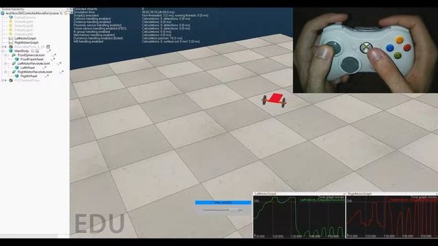 VREP for Windows plugin - XBOX 360 Controller input integration смотреть онлайн