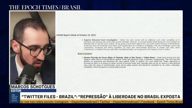 🔴AGORA: "Twitter Files - Brazil" expõe censura e "repressão abrangente" nas redes | DDF EXTRA смотреть онлайн