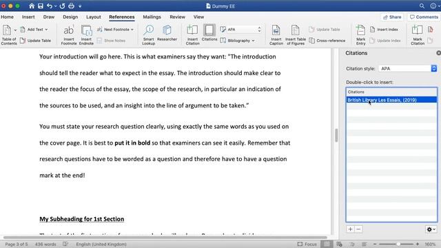 In Text Citations for MAC computers using Word смотреть онлайн