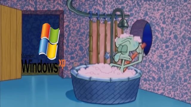 Windows XP drops by squidward's house смотреть онлайн