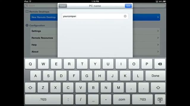Remote Desktop Connection on an iPad смотреть онлайн
