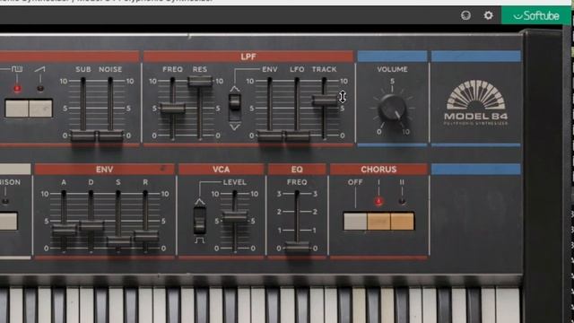 Softube - Model 84 Polyphonic Synthesizer Play the Filter смотреть онлайн