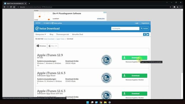 Anleitung: iTunes für Windows herunterladen und installieren (ohne Microsoft-Store) смотреть онлайн