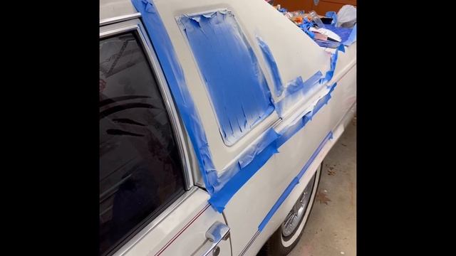 1977 1978 1979 Cadillac Coupe deVille Vinyl Top Repair Paint Respray Progress- SEM RANGER OFF-WHITE смотреть онлайн