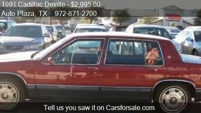 1991 Cadillac Deville Sedan - for sale in Irving, TX 75061 смотреть онлайн