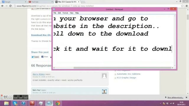 How To Get The MAC OS X Mouse Pointer смотреть онлайн