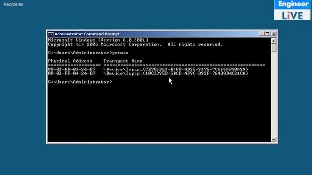 Windows Networking Command Line Tool - GETMAC смотреть онлайн