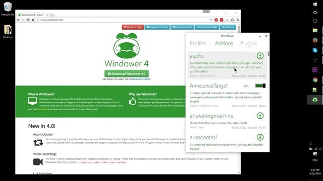 Introduction to Windower 4 - The FFXI Windowed Mode, Addon, and Private Server Manager смотреть онлайн