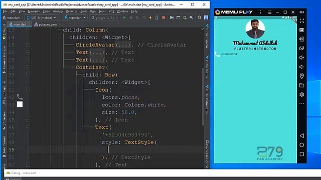 Flutter in Hindi || Row Widget with ICON and Text widgets || Part 04 || Lec # 19 смотреть онлайн