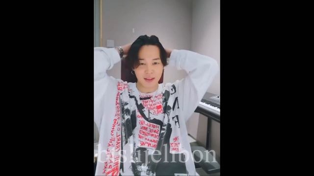 Jimin Army'nin çizimini Dövme yaptırdı. Canlı yayın özeti. смотреть онлайн