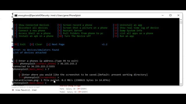 Phonesploit - Using open Adb ports we can exploit a Android Device смотреть онлайн