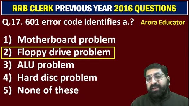 IBPS RRB Clerk Computer | Previous Year 2016 Paper | Day-4/7 | By-Sachin Arora Sir | Arora Educator смотреть онлайн