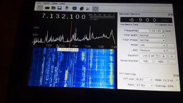 Perseus on 40M with gqrx running on Acmesystems CM3-PANEL смотреть онлайн