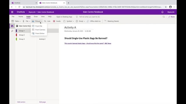 Using OneNote to generate and structure ideas for debate смотреть онлайн