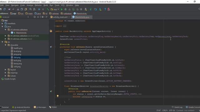 Tutorial Android Studio 7 : Membuat Aplikasi Battery Monitor смотреть онлайн