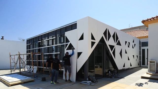 Façade design in HI-MACS, by Banema & Falanstério смотреть онлайн