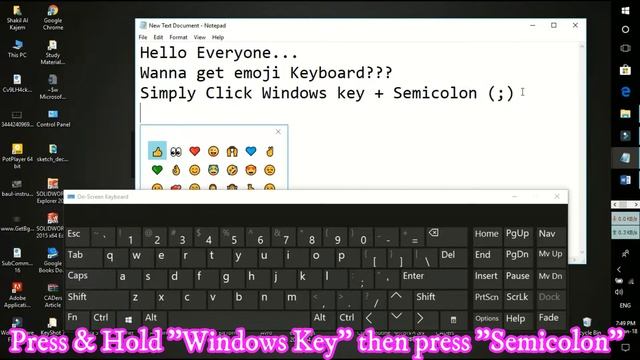 Type emoji on your PC anywhere using Windows 10 Fall Creators Update | Type Emoticon | Tech Hawk смотреть онлайн